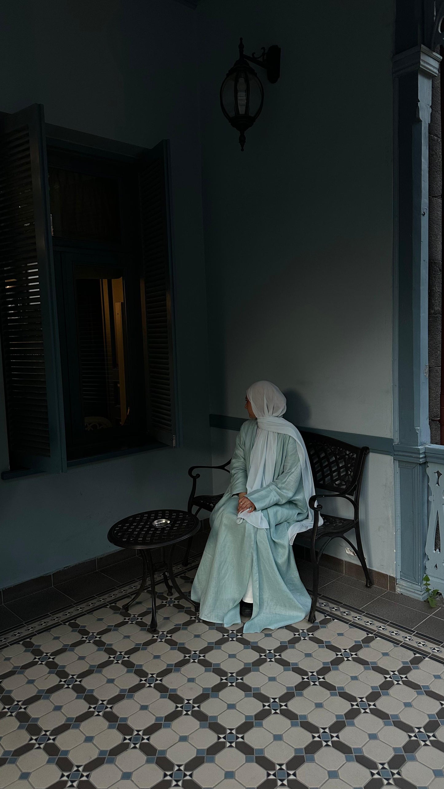 Baby Blueberry Abaya