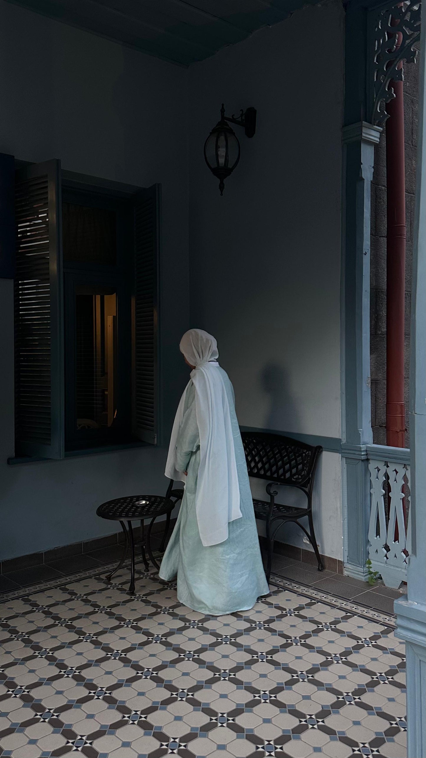 Baby Blueberry Abaya