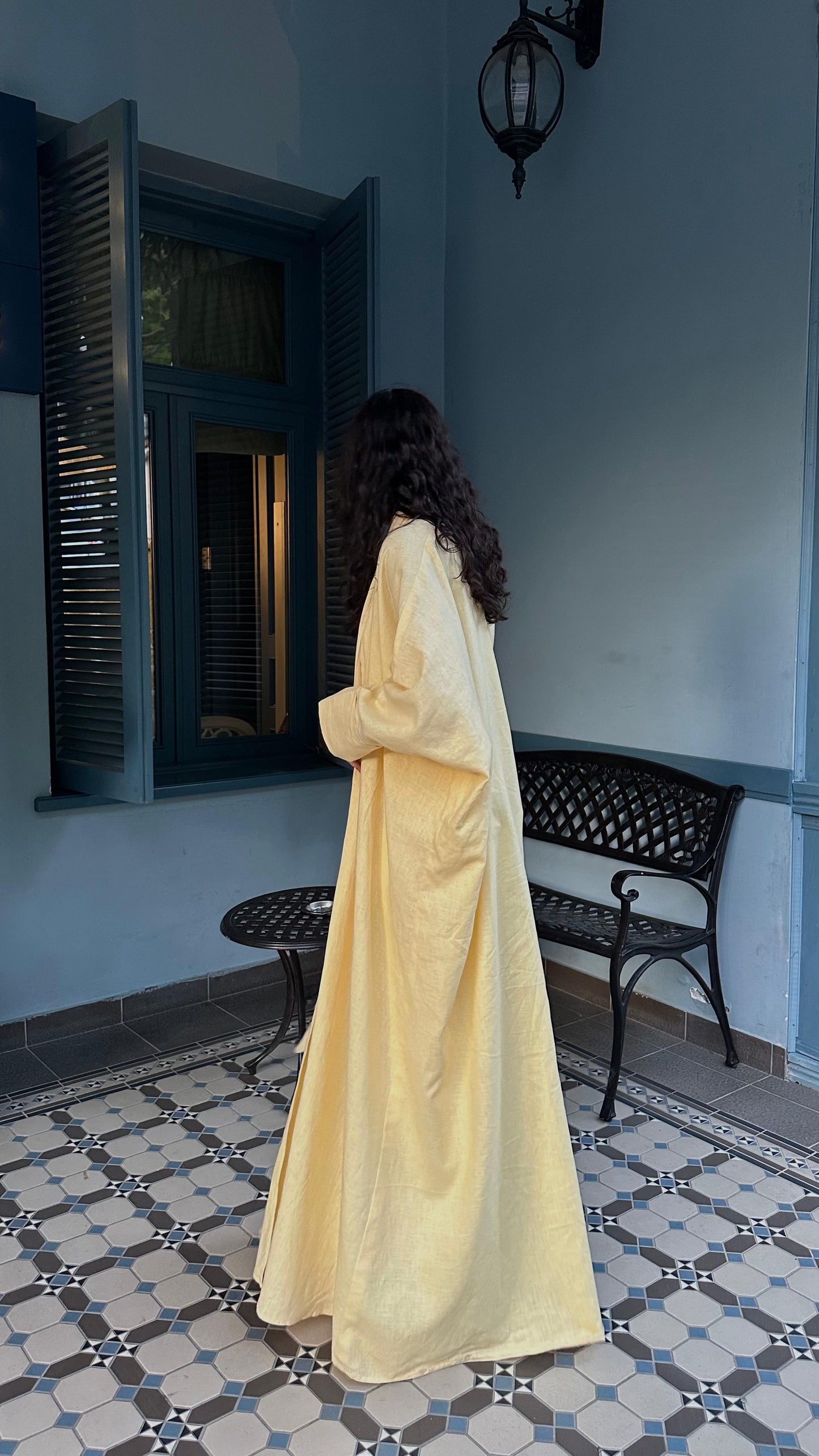 Buttermilk Yellow Abaya
