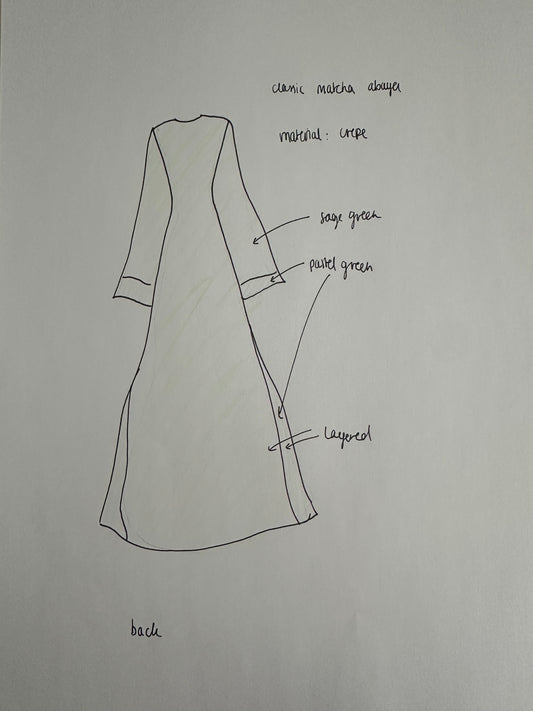 Classic Matcha abaya