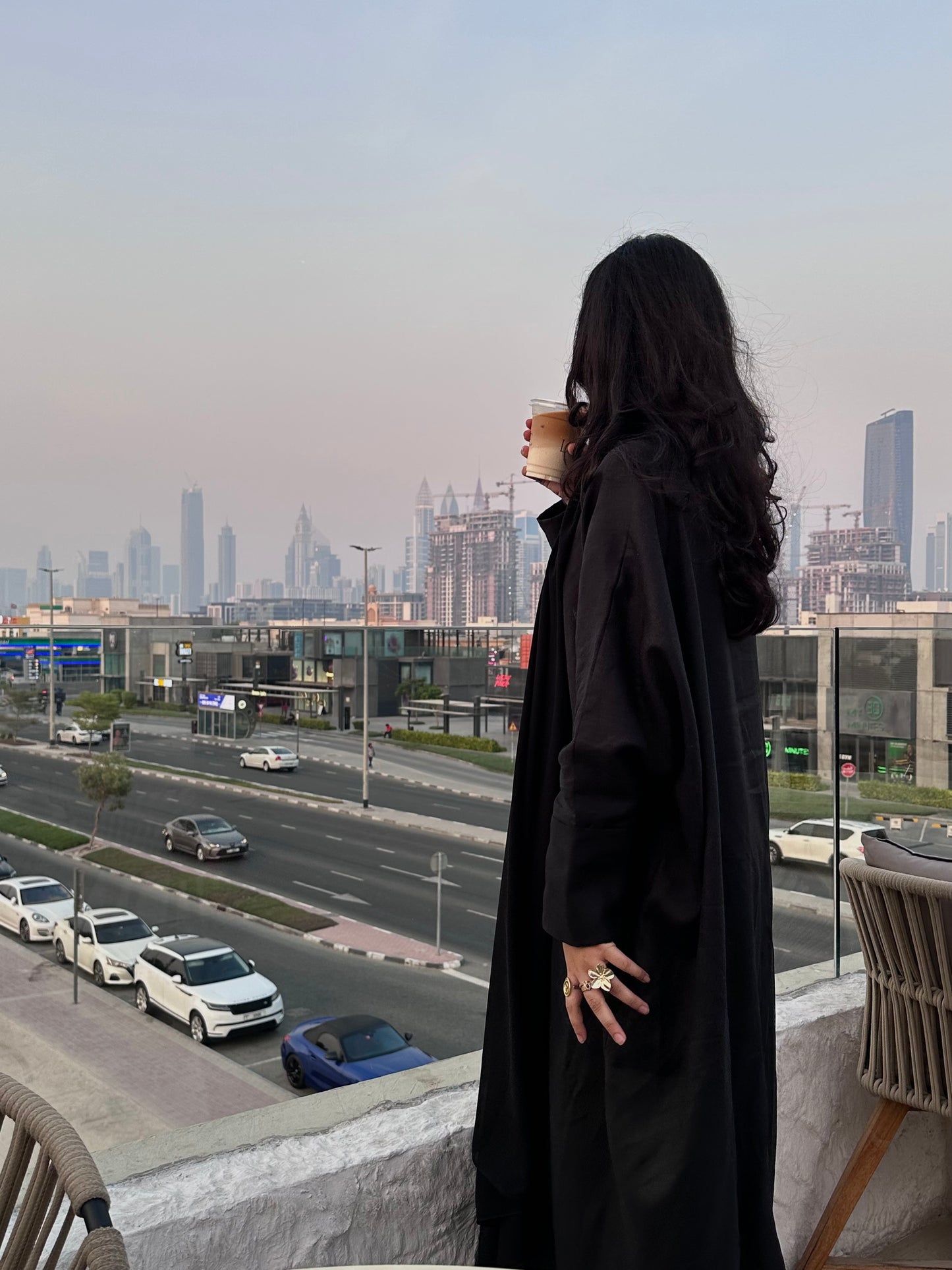 Truffle Black Abaya