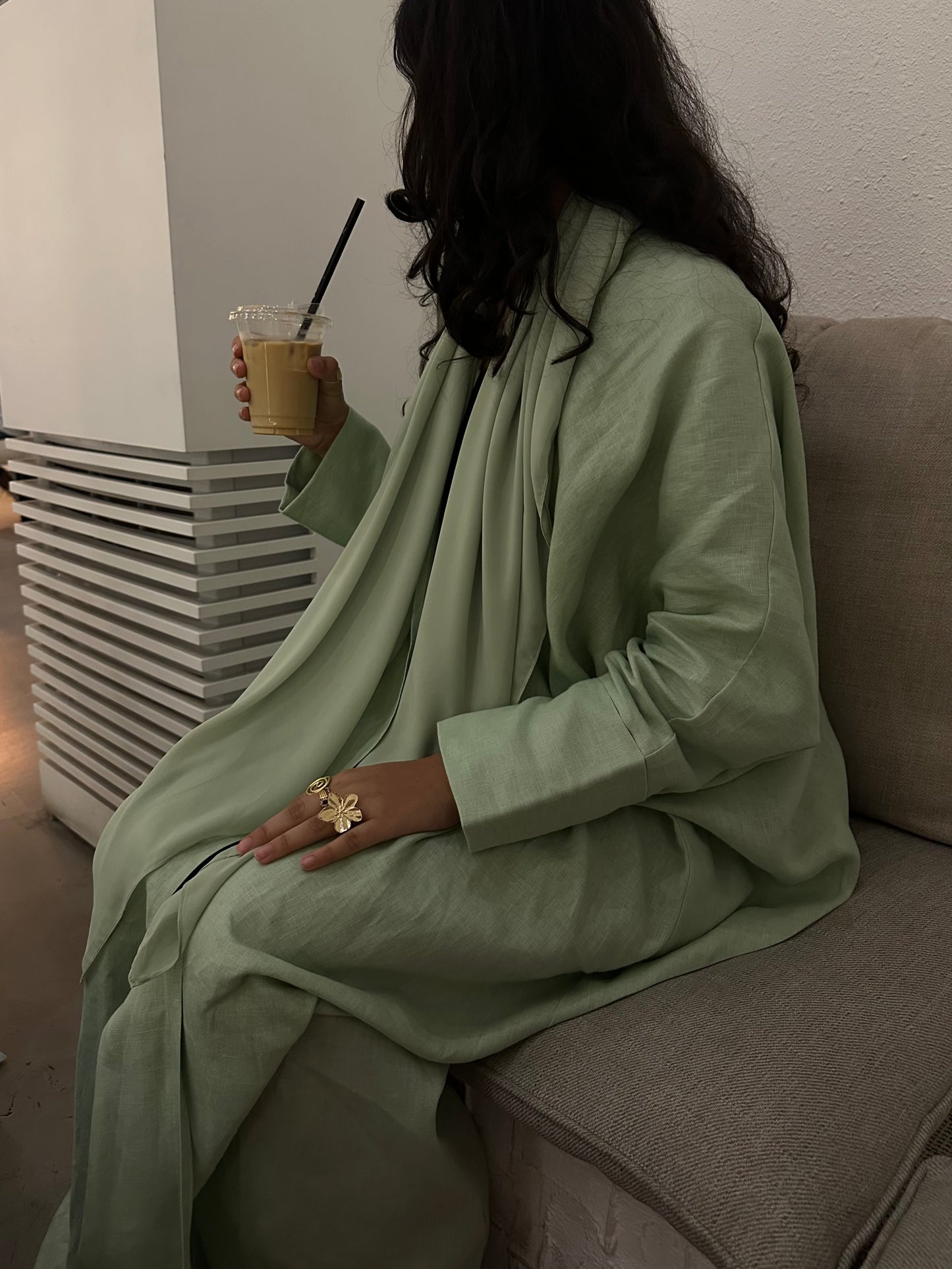 Matcha Green Abaya