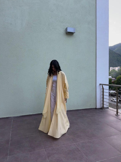 Buttermilk Yellow Abaya